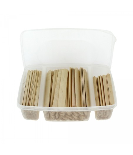 Assortiment de spatules en bois 3 tailles x400 - Sibel