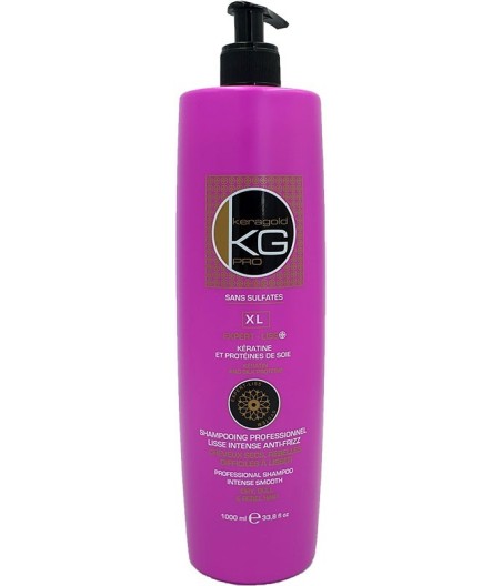 Shampooing XL Liss sans sulfates à la protéine de soie - Keragold