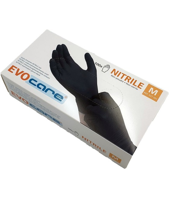 Gants en nitrile Noir x100...