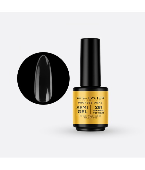 Top Coat Semi-Gel 15ml -...