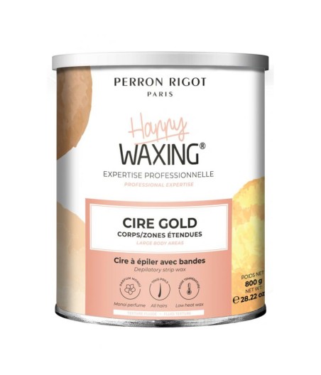 Pot de Cire avec Bande Gold Happy Waxing - Perron Rigot