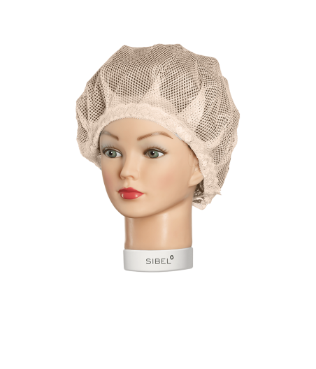 Bonnet de Nuit avec Dentelle lila - Sibel